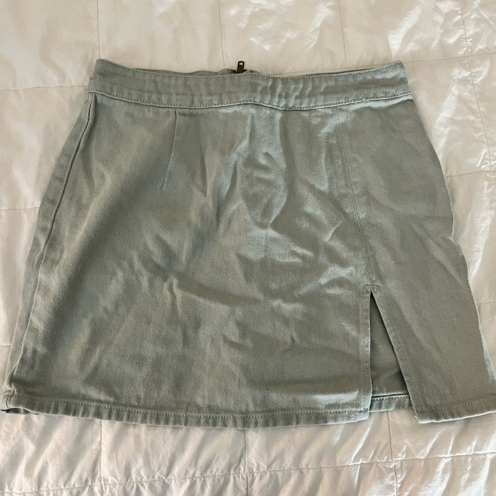 Lioness Slate Mini Skirt with Slit